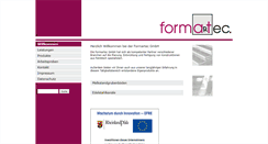 Desktop Screenshot of formartec.de