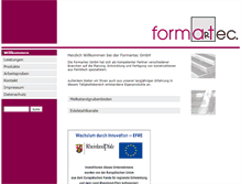 Tablet Screenshot of formartec.de